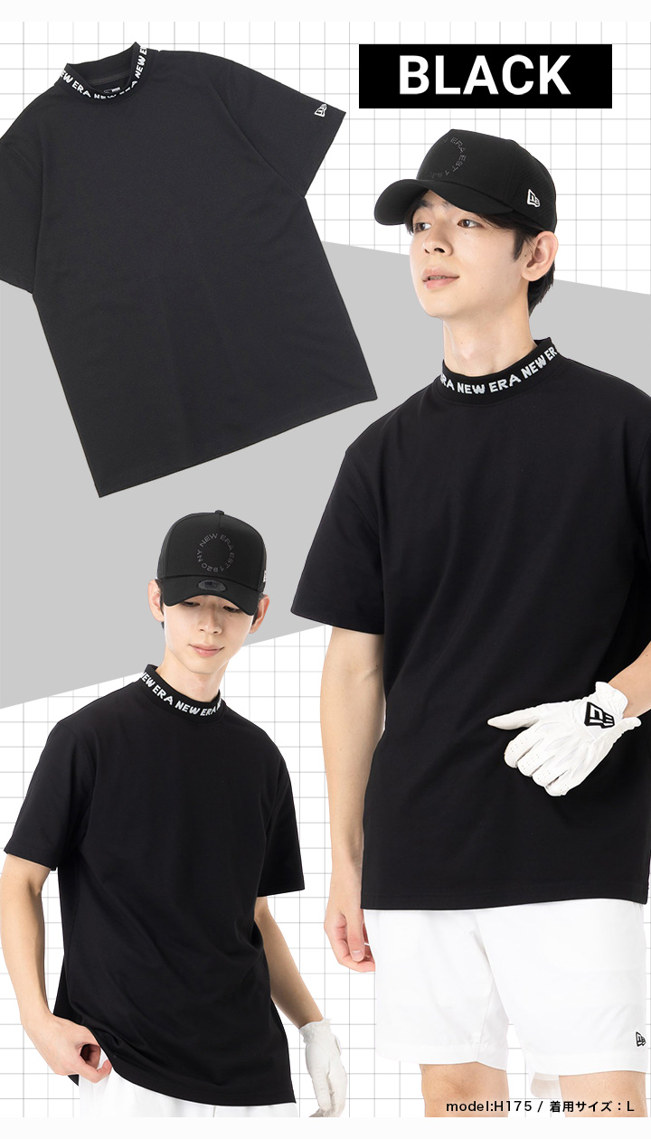 【ほぼ未使用】ニューエラゴルフ ポロシャツ/モックネック 5着 Lサイズ NEW ERA（ニューエラ） ニューエラゴルフ ミッドネック半袖Tシャツ