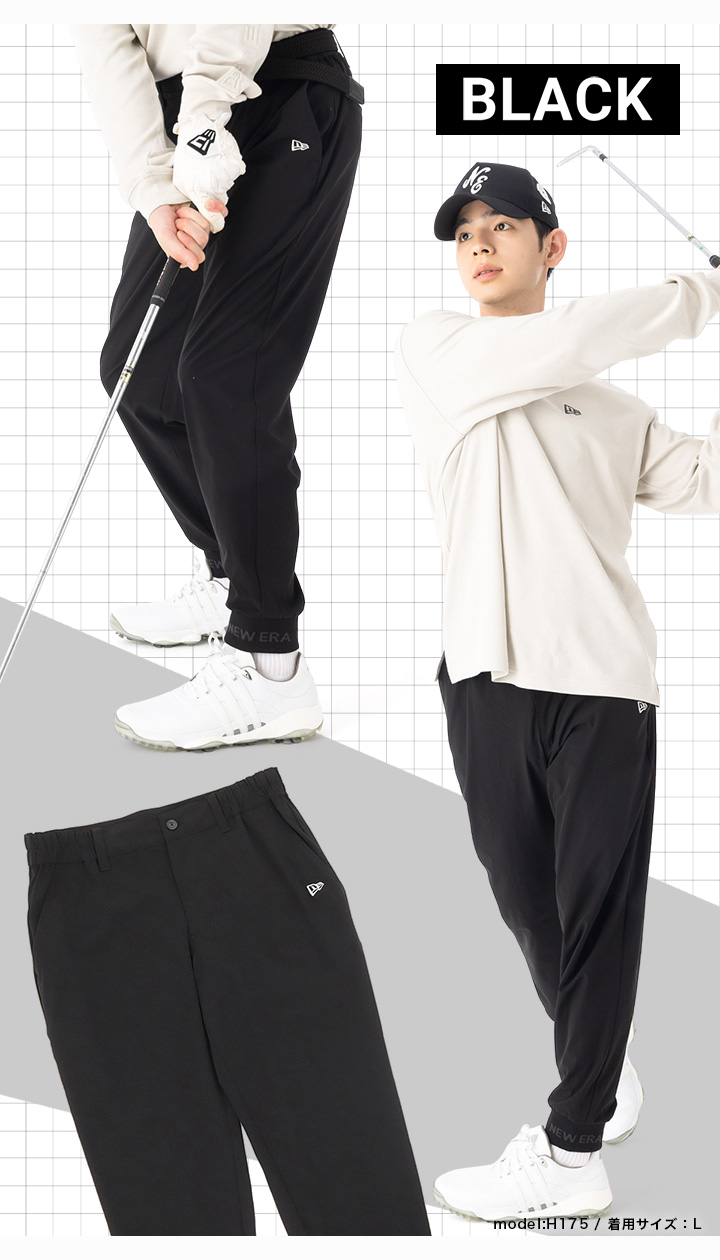 NEW ERA（ニューエラ） ゴルフ リブパンツ 裾ジャカードロゴ : ONSPOTZ