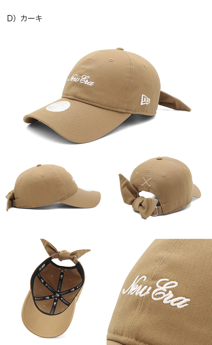 NEW ERA（ニューエラ） ゴルフキャップ 9TWENTYロングバイザー リボン