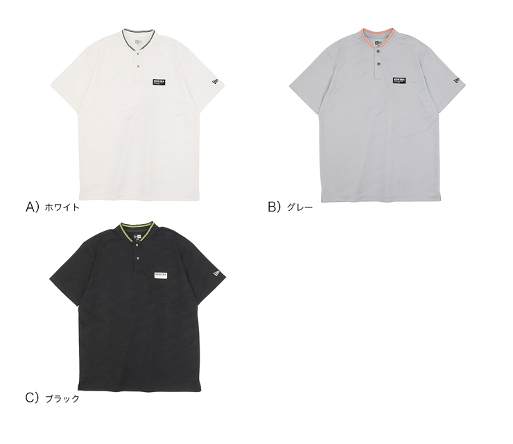 NEW ERA ニューエラ　半袖 ショートカラーポロシャツ | ゴルフ NEW ERA（ニューエラ） ゴルフ 半袖ポロシャツ ショートカラー