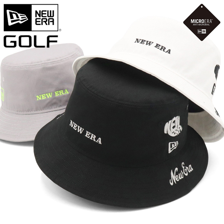 NEW ERA（ニューエラ） ゴルフ バケットハット アーカイブロゴ