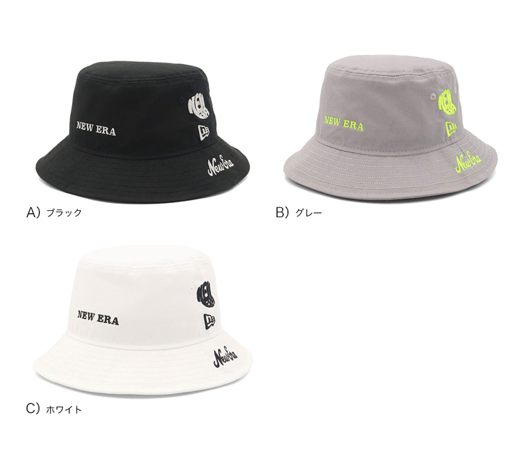 NEW ERA（ニューエラ） ゴルフ バケットハット アーカイブロゴ