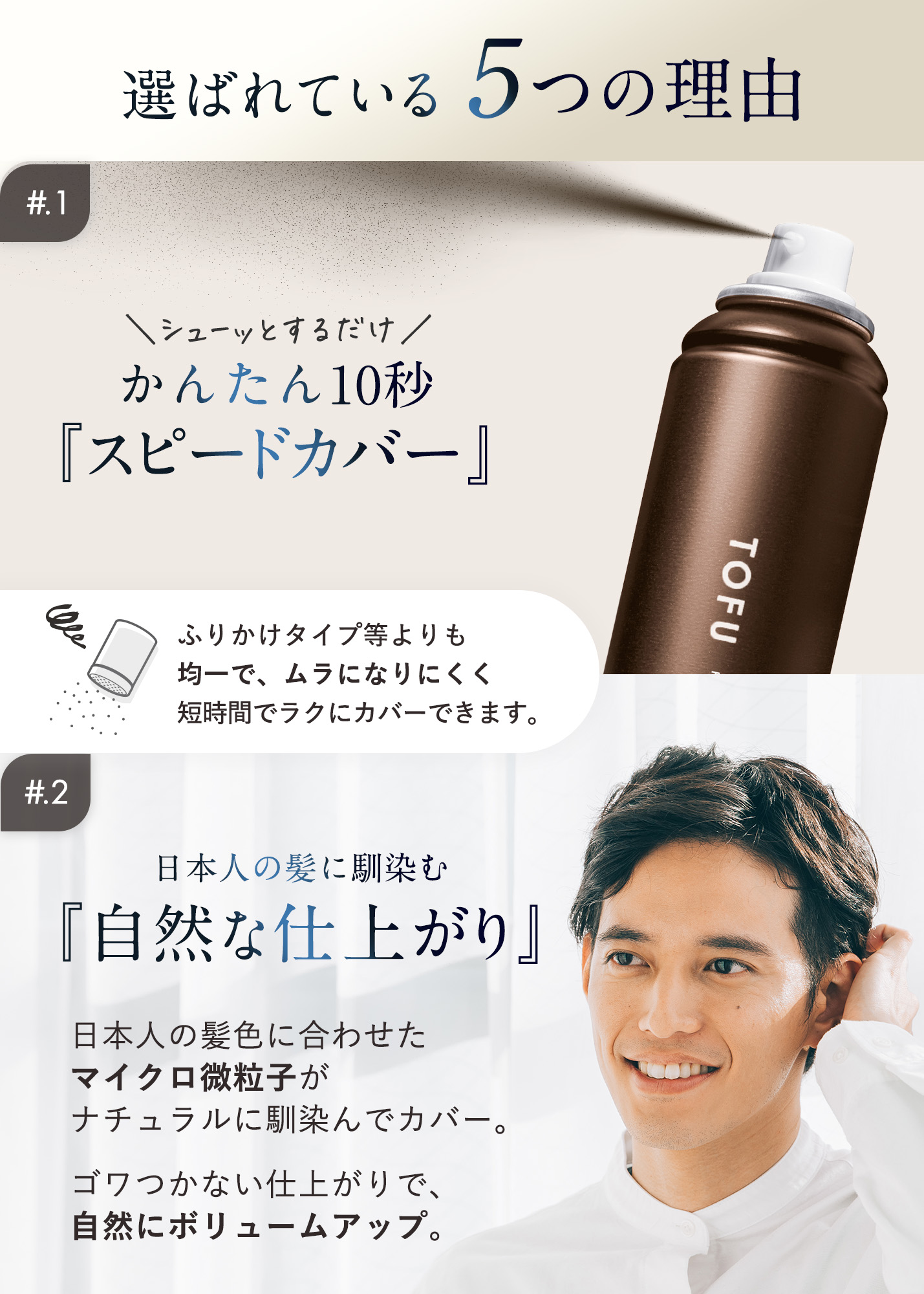 ヘアカバースプレー 薄毛隠し 白髪隠し 男女兼用 頭皮ケア成分配合