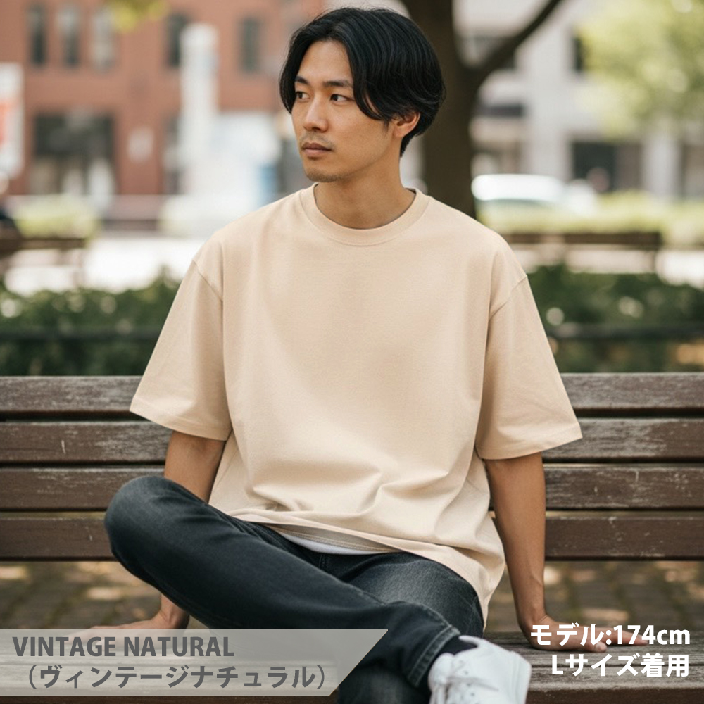 Tシャツ メンズ 無地 厚手 厚地 ユナイテッドアスレ ビッグシルエット 最強Tシャツ 9.1オンスヘビーウェイト オーバーサイズ トップス 9.1oz 4411-01