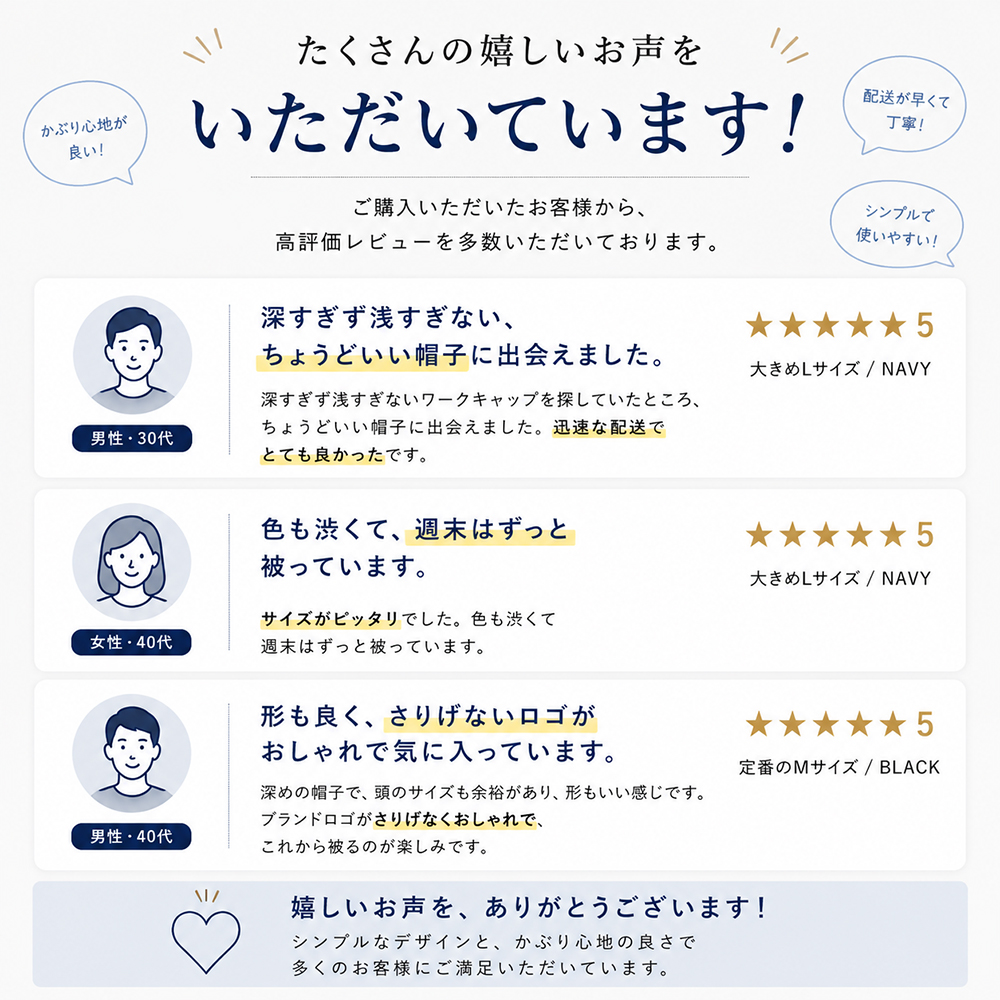 ワークキャップ チャンピオン メンズ レディース