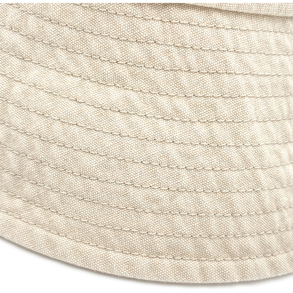 紐付き バケットハット 深め ツバ長