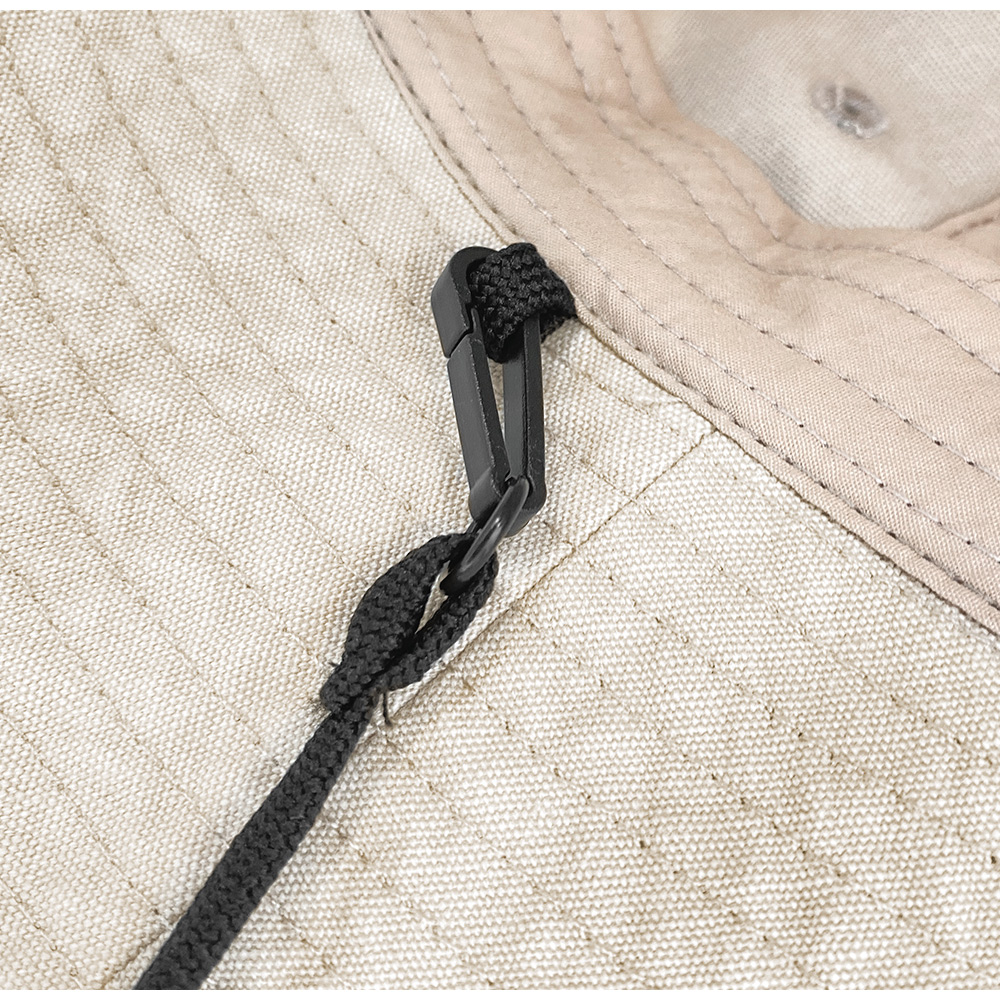 紐付き バケットハット 深め ツバ長