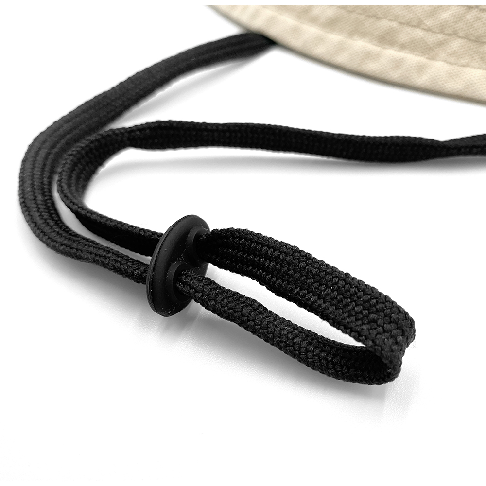 紐付き バケットハット 深め ツバ長