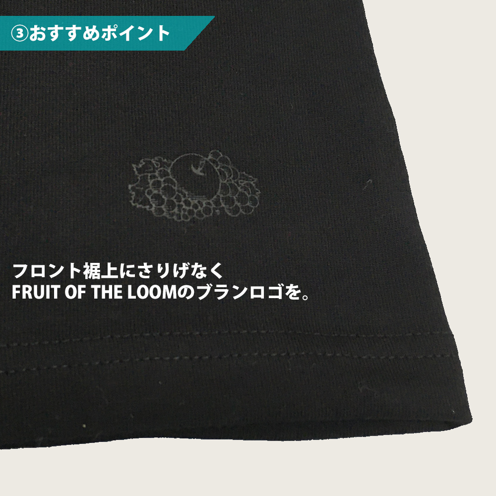 フルーツオブザルーム Tシャツ 無地 ポケなし