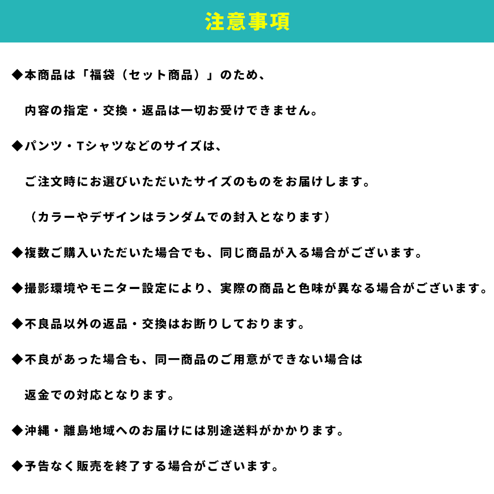 スケーター カジュアル福袋 メンズ 2025 2026 アパレル 7点入り