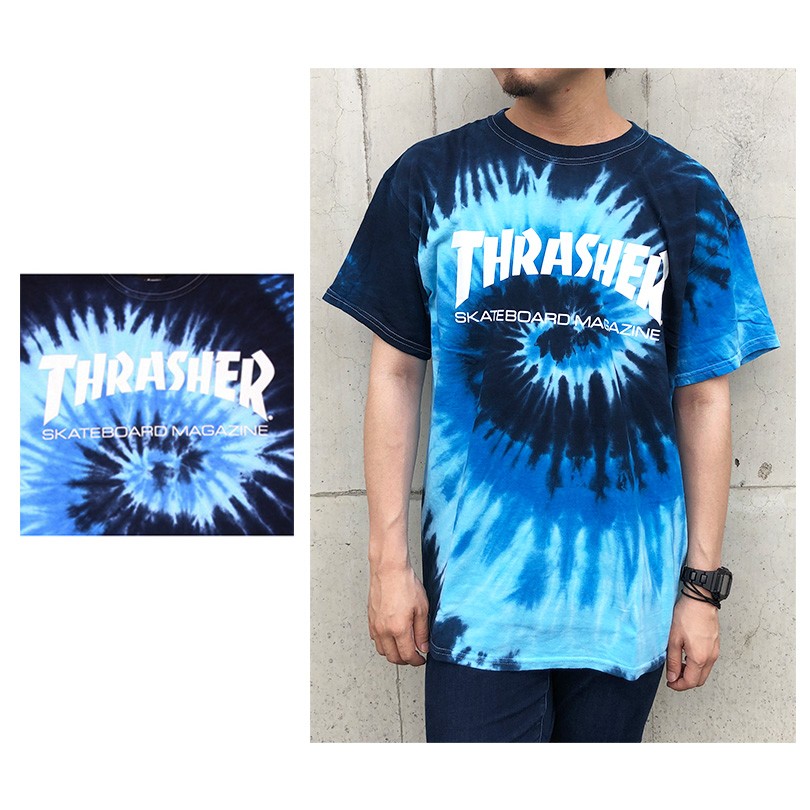 THRASHER Tシャツ スラッシャー メンズ レディース タイダイ
