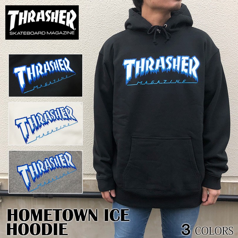 トップス 再入荷 パーカー スラッシャー Thrasher Pullover Hoodie プルオーバー メンズ レディース Hometown Ice Hoodie アイス Cmkswnia6c Www Sakphotography Com