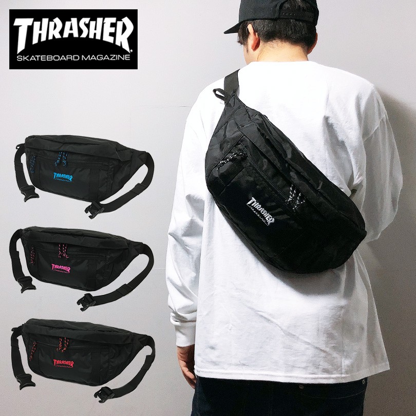 スラッシャー ウエストバッグ THRASHER メッセンジャーバッグ