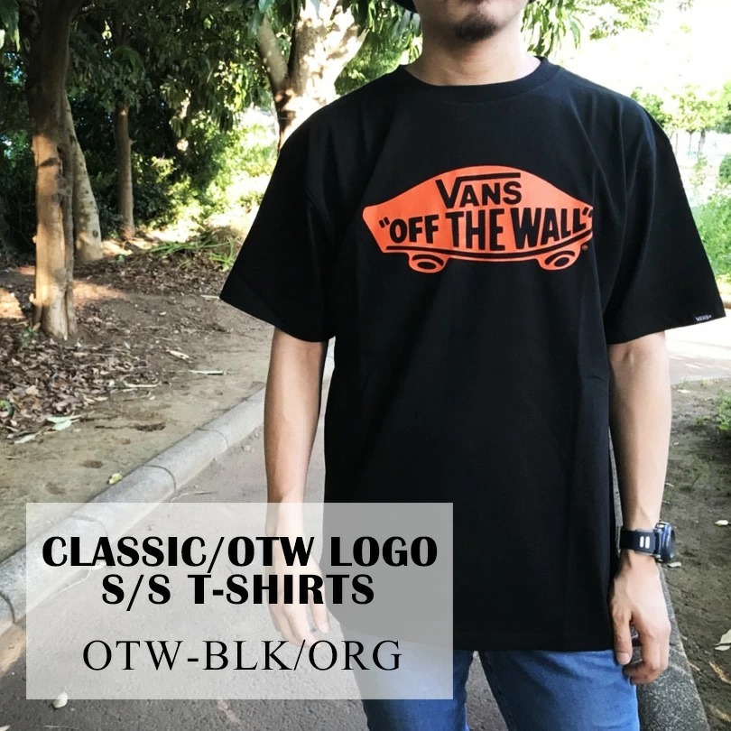 VANS Ｔシャツ バンズ ヴァンズ 半袖 ブラック ホワイト 白黒 ロゴ CLASSIC OFF THE WALL TEE トップス スケート  メンズ レディース