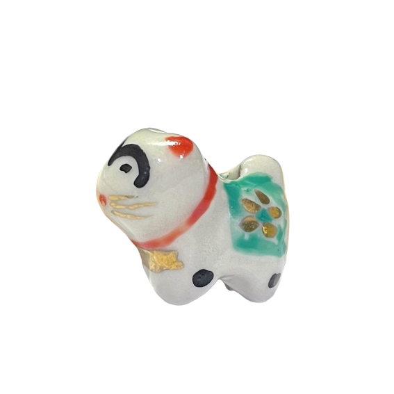 縁起物ビーズ 陶玉 陶器製 《天狗》《おかめ》《ひょっとこ》《干支