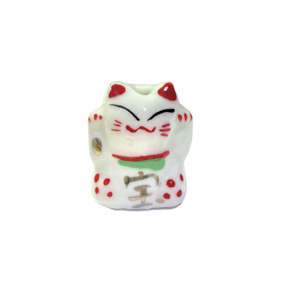 縁起物ビーズ 陶玉 陶器製 《天狗》《おかめ》《ひょっとこ》《干支