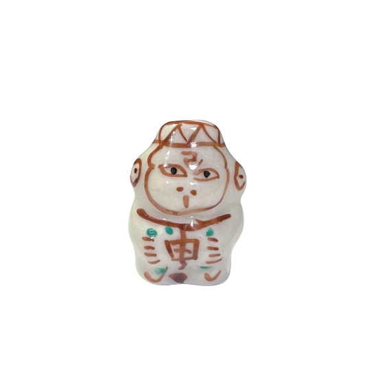 縁起物ビーズ 陶玉 陶器製 《天狗》《おかめ》《ひょっとこ