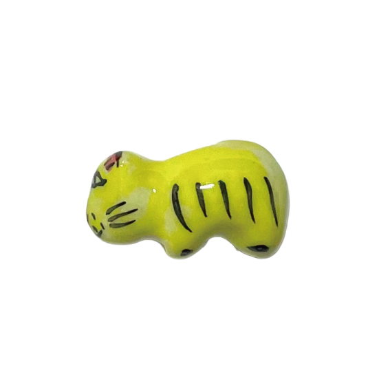 縁起物ビーズ 陶玉 陶器製 《天狗》《おかめ》《ひょっとこ》《干支