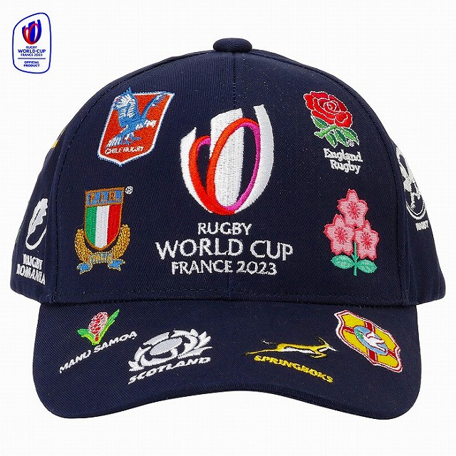 RWC 20 UNIONS CAP ラグビー ワールドカップ 2023 フランス 20ユニオンズ キャップ ネイビー 帽子 サポーターグッズ RWC53206
