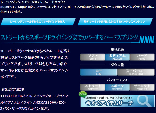 フェアレディZ Z34(H20/12〜) VQ37VHR エスペリア スーパーダウンサス