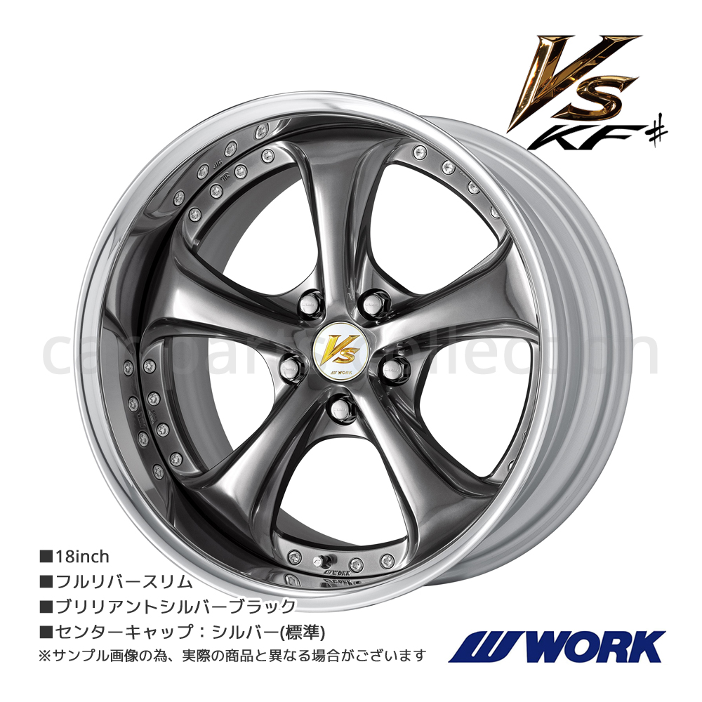 18�C���` 10.5J 5H/114.3 FULL REVERSE DEEP RIM Odisk ���[�N �z�C�[�� VS KF# �u�����A���g�V���o�[�u���b�N (1�{)