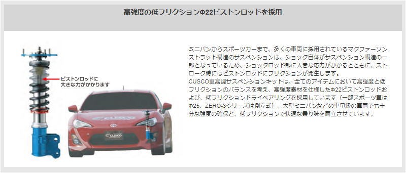 AZワゴン MJ21S(2003/10〜2004/12) K6A 660/660T/FF/4WD クスコ 車高調