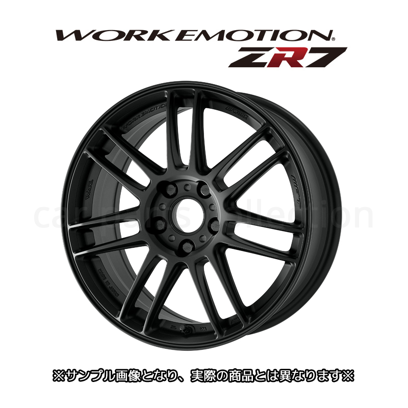 WORK エモーション ZR7 19インチ 9.5J +22 5H-114.3 ディープテーパー カラー:マットブラック アルミホイール単品 (1本)