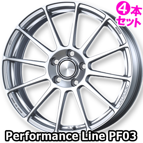 (4本価格) 18インチ 7.5J 5/114.3 エンケイ パフォーマンスライン PF03 (SS) ホイール 4本セット｜car-mania