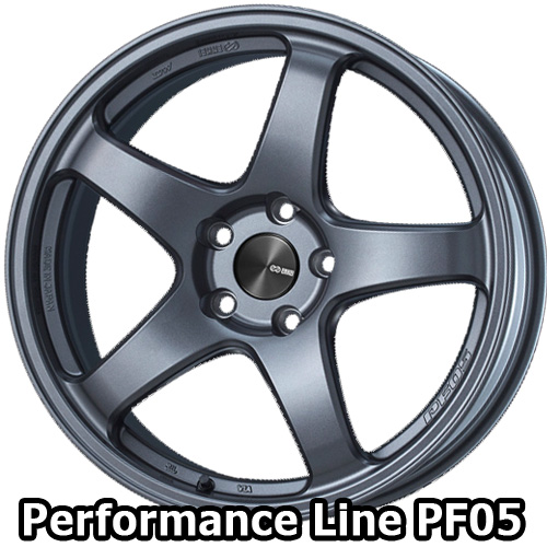 (1本価格) 16インチ 5.5J 4/100 エンケイ パフォーマンスライン PF05 (MDG) ホイール 1本｜car-mania