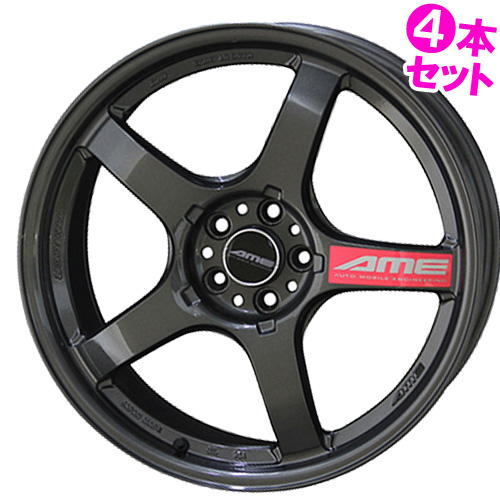 (4本価格) 18インチ 8.5J 5/120 共豊 トレーサー GT-V (BLACK) ホイール 4本セット｜car-mania