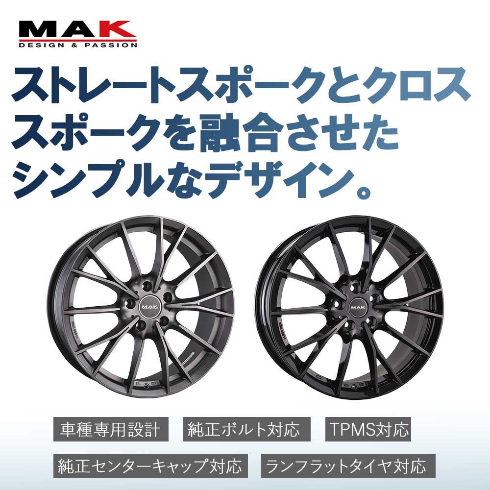 マック　17cm 1本価格) 17インチ 7.5J 5/112 マック ファブリック (MT) 2シリーズ