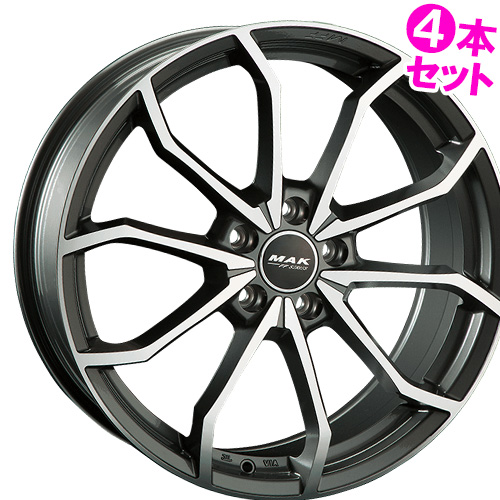 アウディ 18インチ ブラックホイール4本セット Audi A3 A4 A6