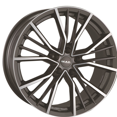 (1本価格) 19インチ 8.5J 5/112 マック ユニオン (GM) ホイール 1本 RS3 (GY) リア Q4 E-tron/Q4 E-tronスポーツバック