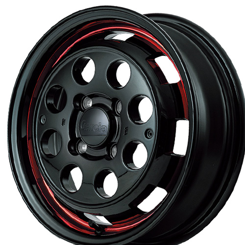 (1本価格) 15インチ 4.5J 4/100 マルカ MID ガルシア シスコ ポップ (RED) ホイール 1本