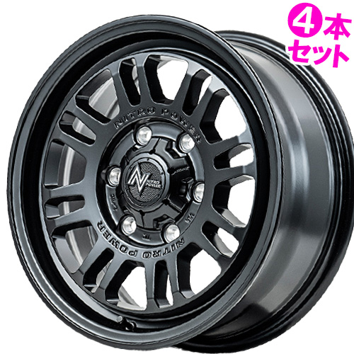 マルカサービス - (4本通貨価値) 16in 6.5J 6/139.7 マルカ ナイトロパワー  M16 アサルト (SB) 車輪 4本仕掛ける 自動車-車、バイク、自転車