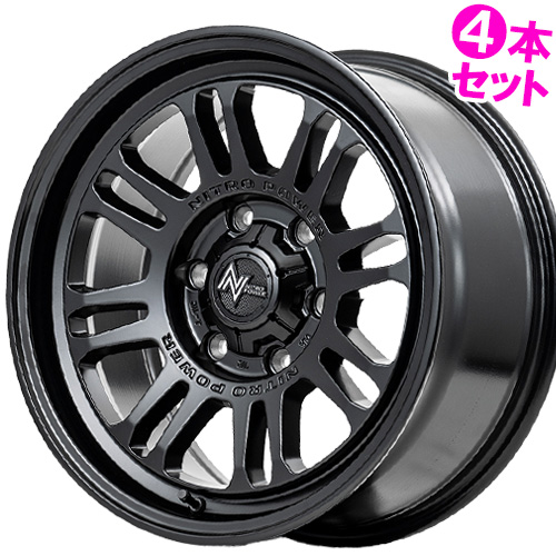 (4本価格) 17インチ 8.0J 6/139.7 マルカ ナイトロパワー  M16 アサルト (SB) ホイール 4本セット