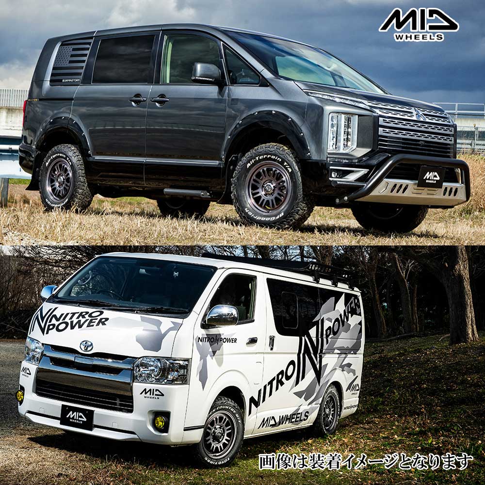 (4本価格) 17インチ 8.0J 6/139.7 マルカ ナイトロパワー  M16 アサルト (SB) ホイール 4本セットの画像
