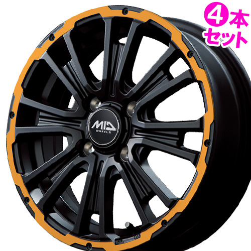 マルカサービス (4本価格) 14インチ 4.5J 4/100 マルカ MID ガルシア