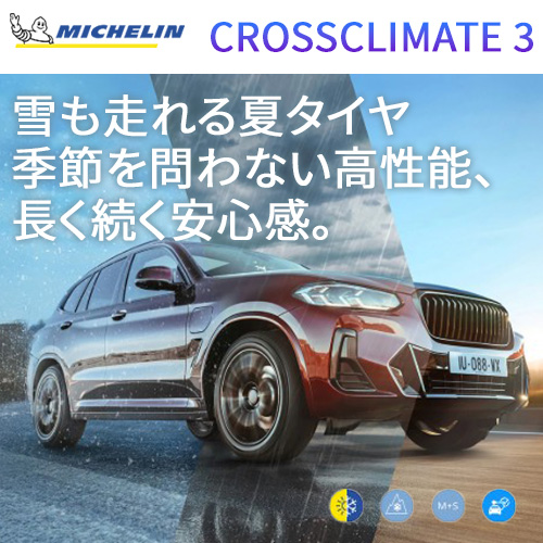 (在庫有/わずか)(1本価格) 225/45R19 96W XL ミシュラン クロスクライメート3 CROSSCLIMATE 3 19インチ オールシーズンタイヤ 1本の画像
