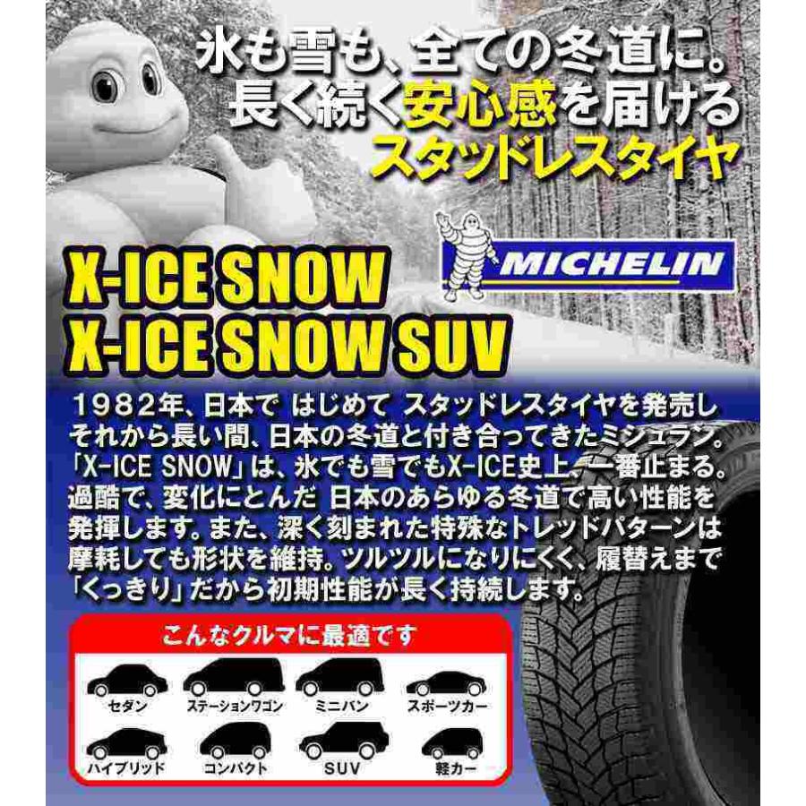 (在庫有　2021年製)(4本特価)　215　70R16　16インチ　SUV　SNOW　X-ICE　数量限定　エックス　SUV　スタッドレスタイヤ　アイス　4本セット　100T　スノー　ミシュラン