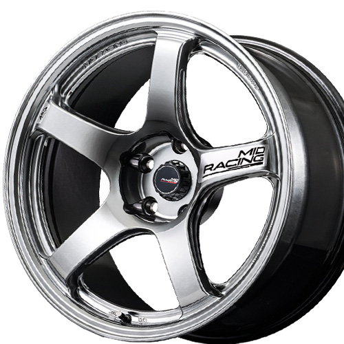 (�V���i)(1�{���i) 18�C���` 7.5J 5/114.3 �}���J MID ���[�V���O R50 EVO (HIS) �z�C�[�� 1�{