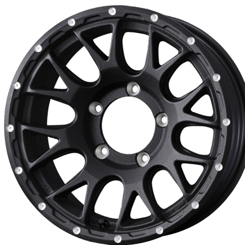 (1本価格) 16インチ 5.5J 5/139.7 ウェッズ ウェッズアドベンチャー マッドヴァンス 08 ( FLINT BLACK) ホイール 1本