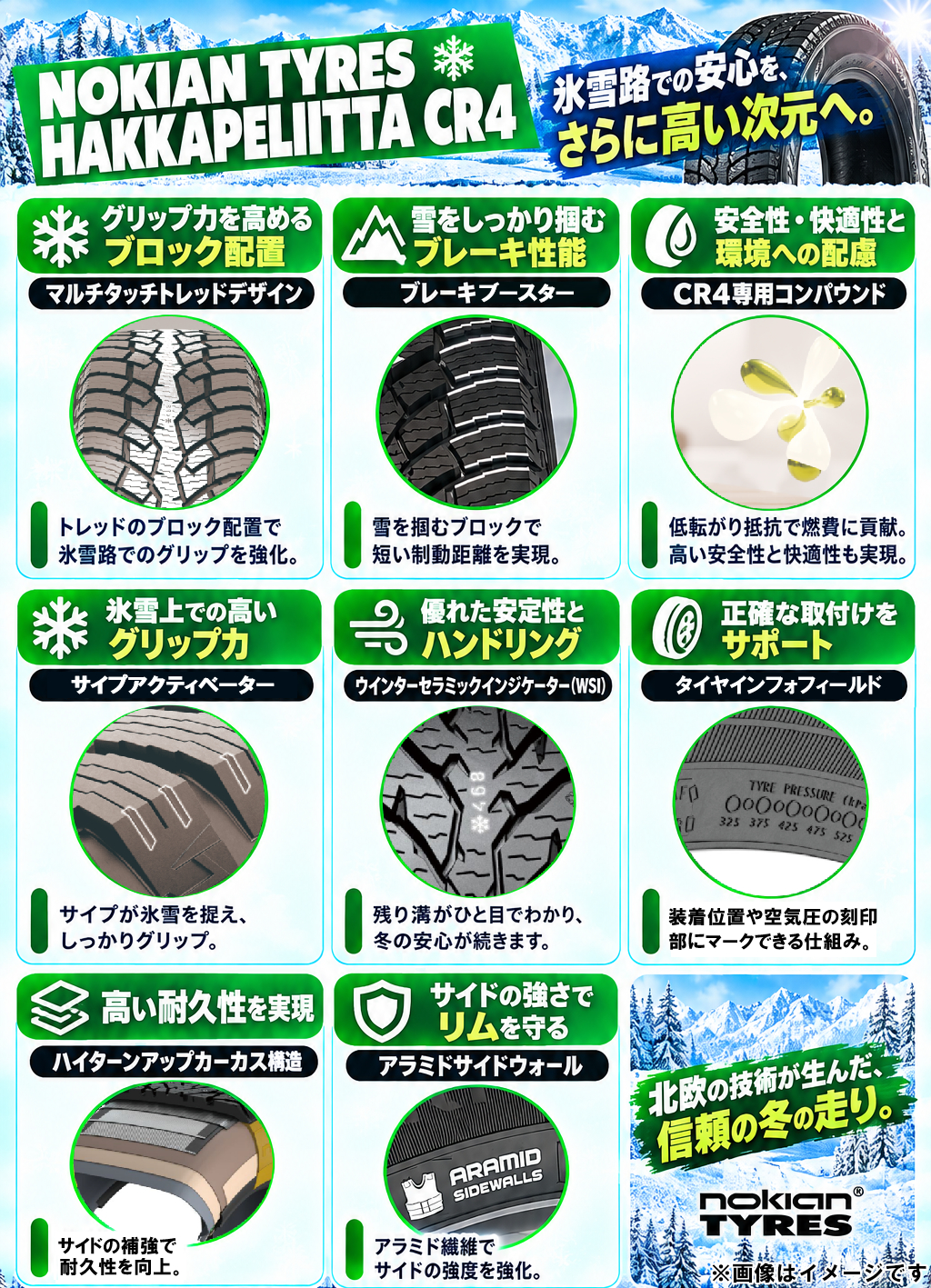 nokian TYRES 自動車 スタッドレス、冬タイヤ｜タイヤ、ホイール