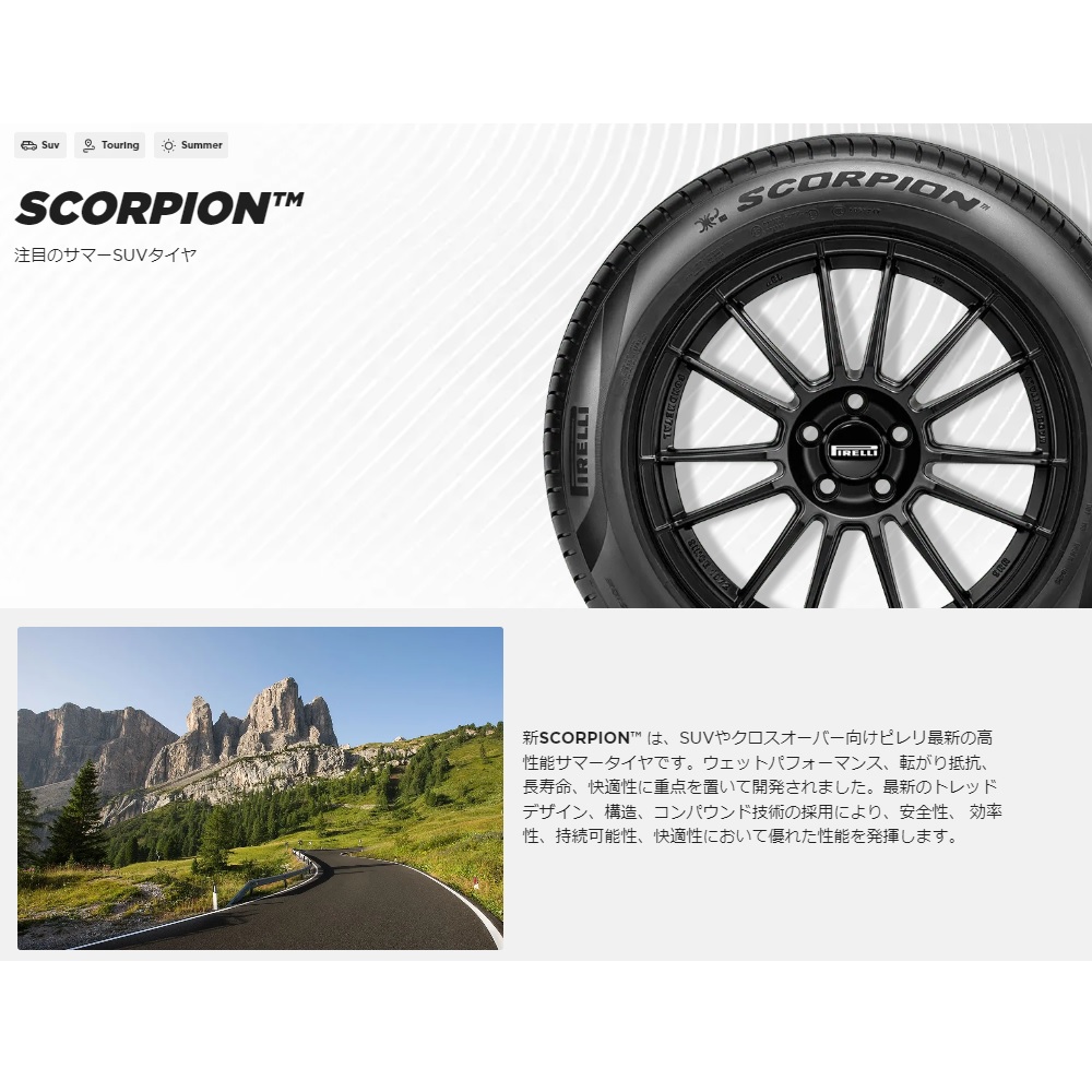 (4本価格) 255/45R19 100V s-i ピレリ スコーピオン 19インチ サマータイヤ 4本セット