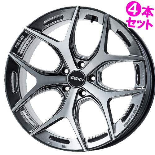 (4本価格) 20インチ 8.5J 5/114.3 レイズ ホムラ 2x5FT (QAJ) ホイール 4本セット :rays 2x5ft qaj 20855114 4P:カーマニアNo.1