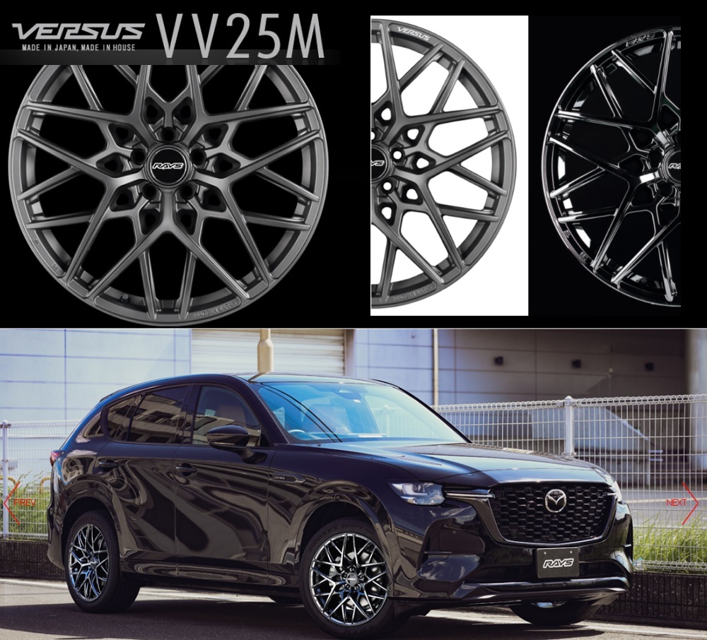 1本価格) 20インチ 8.5J 5/112 レイズ ベルサス VV25M (YNJ) ホイール1