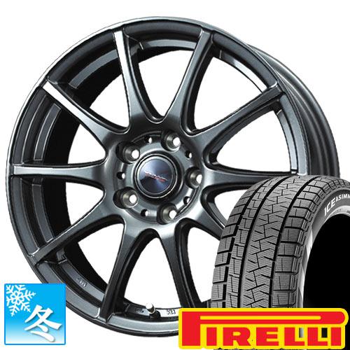 (アウトバック BT5) 225/65R17 ピレリ アイスアシンメトリコ プラス 17インチ スタッドレスタイヤ ホイール 4本セット ヴェルヴァ チャージ(49832円)
