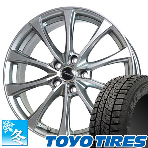 195/60R15 トーヨー オブザーブ ギズ2 15インチ スタッドレスタイヤ ホイール 4本セット エクシーダー E07 15×6.0 5穴 PCD100｜car-mania