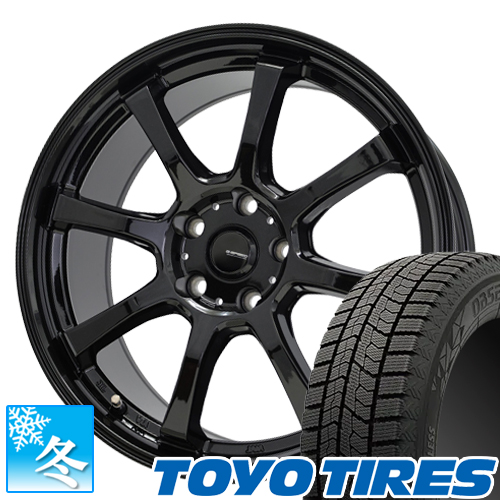 (フィットクロスター) 185/65R15 トーヨー オブザーブ ギズ2 15インチ スタッドレスタイヤ ホイール 4本セット Gスピード G02｜car-mania