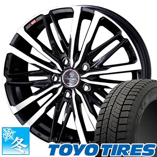 195/60R16 トーヨー オブザーブ ギズ2 16インチ スタッドレスタイヤ ホイール 4本セット スマック クレスト 16×6.5 5穴 PCD114.3 :W16655114 1956016DW:カーマニアNo.1